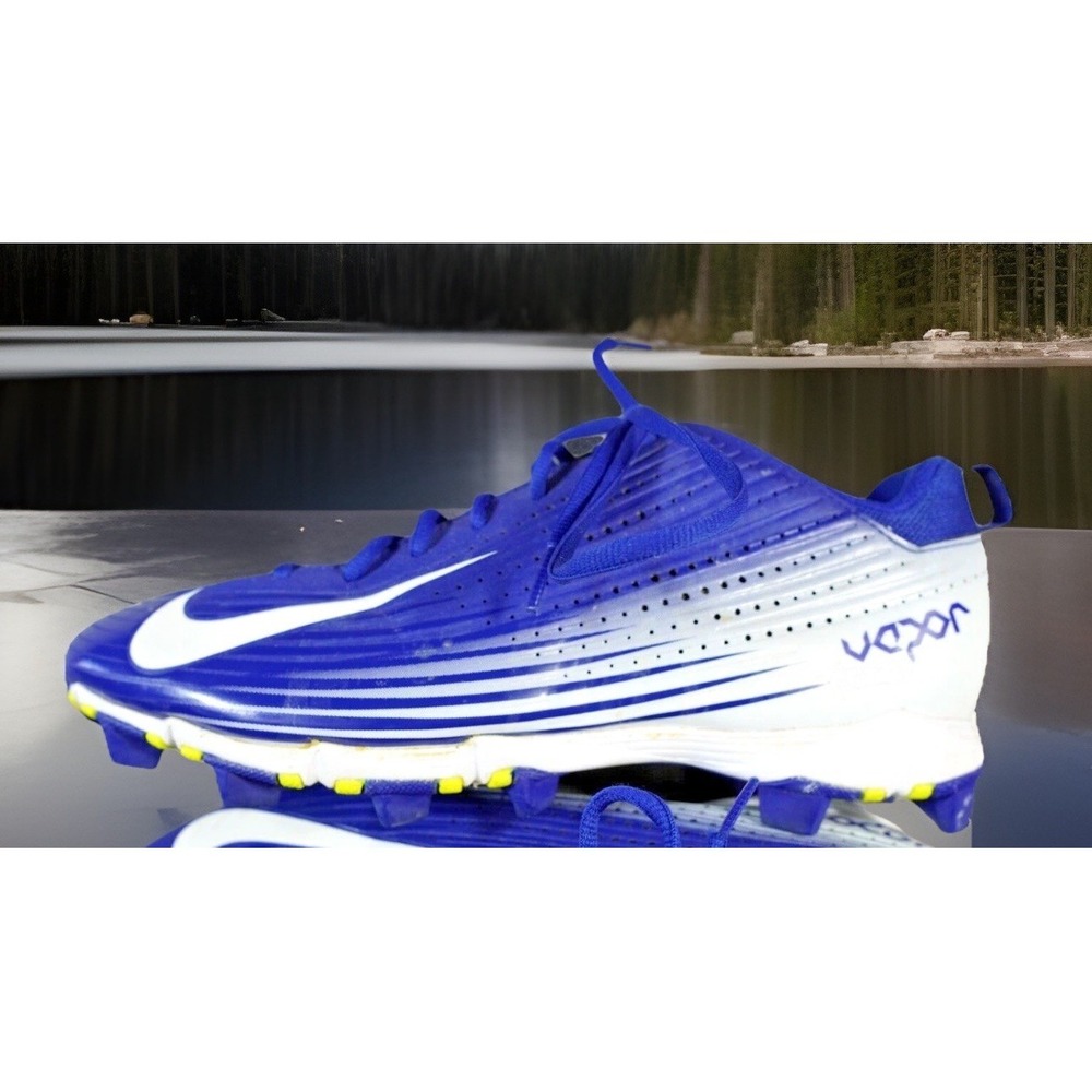 Nike Lunar Vapor Pro Baseball Cleats 634598-410 Sz 11.5 Blue White